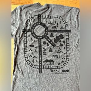 Father’s Day shirt track back tee unisex medium gray tee